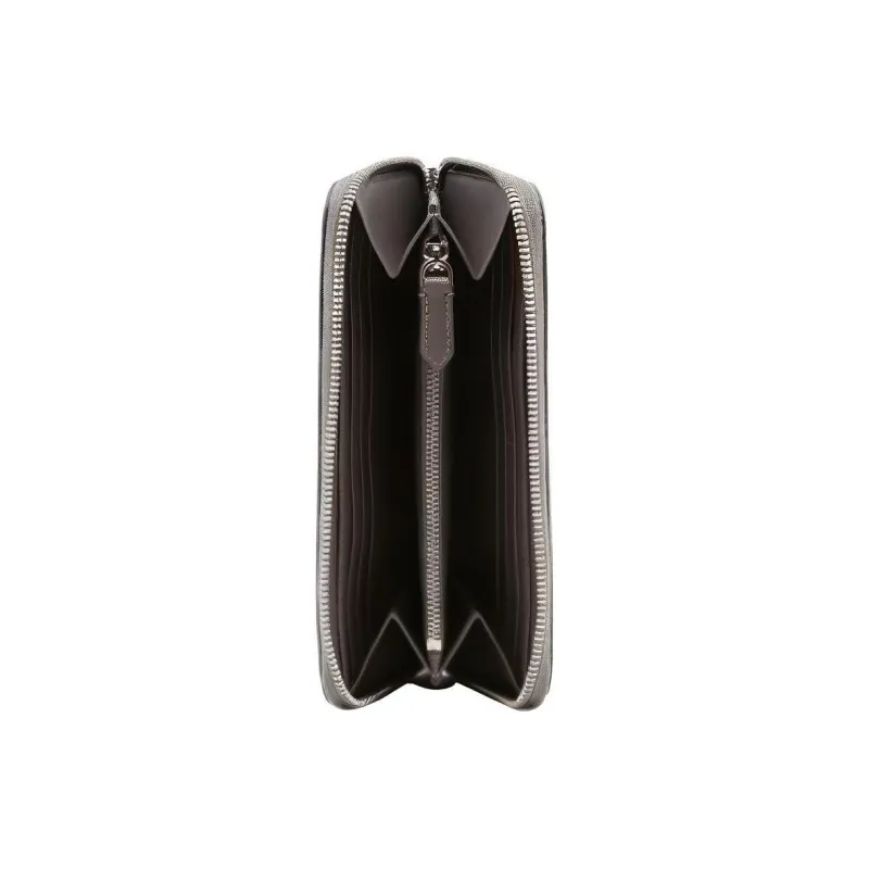 Burberry Porter Leather Flap Continental Long Wallet Grey-2