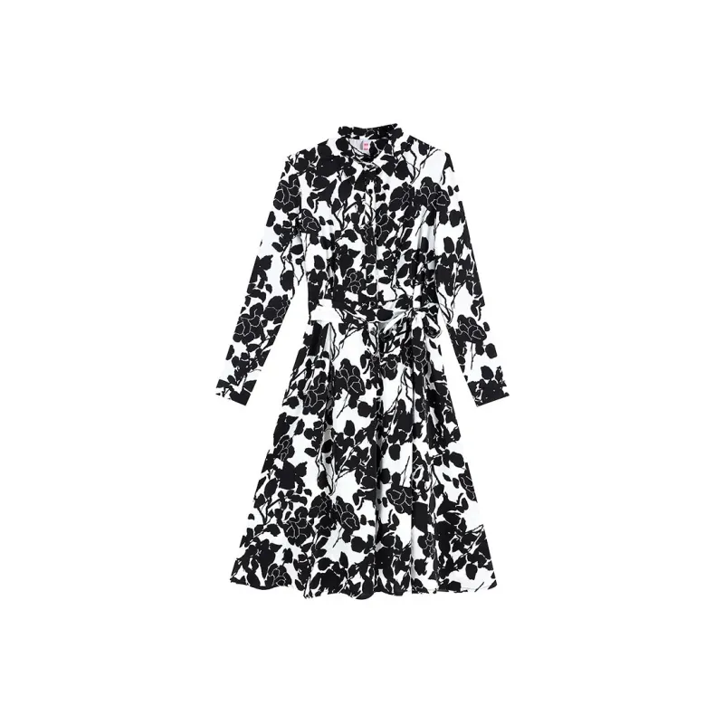 Mu Qingqing Long Sleeved Dress Women's-0