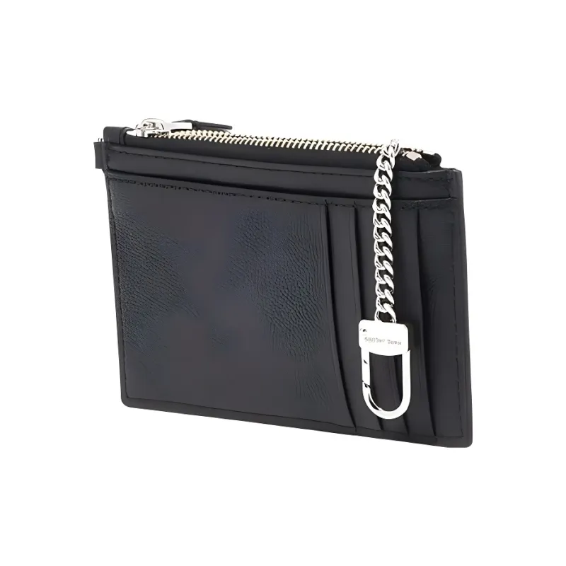 MARC JACOBS Goat Leather Wrist Bag Wallet Women's Black-3