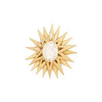KENNETH JAY LANE Glass Brooches Women's Gold