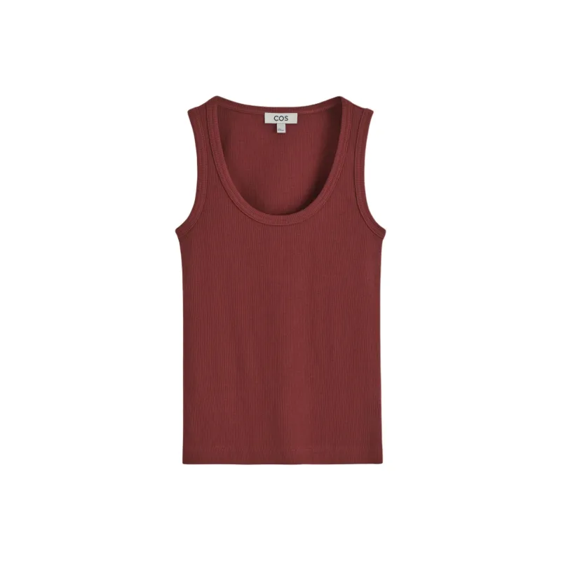 COS Tank Tops Women's Burgundy-0
