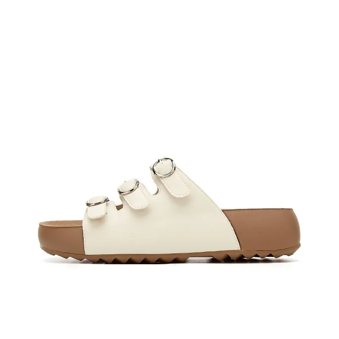 DAPHNE Rubber Sole Quiet Slide Slippers Women's-3