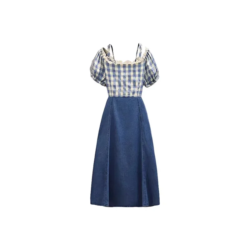 GUOZHEN Short Sleeved Dress Women's-1