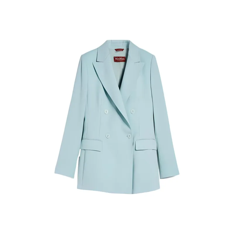 MaxMara Business Suits Coats Women's Aqua Blue-0