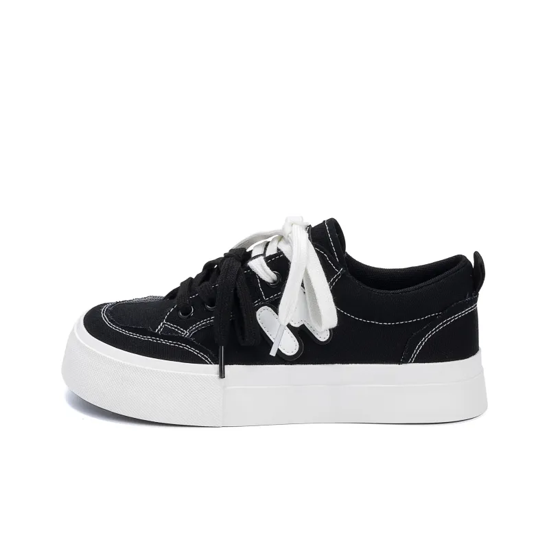 HUANQIU Breathable, Lightweight Coverage Low Top Canvas Shoes Women's-0