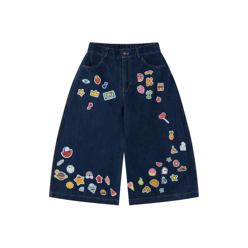 YINLEI Denim Shorts Unisex-0