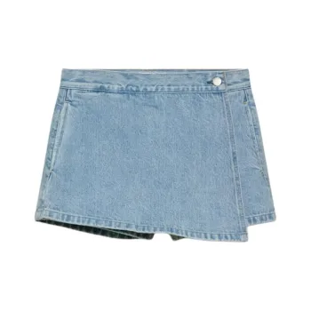 ARITZIA SS25 Denim Forum The '90s Vintage Mini Denim Skort Denim Shorts Women's
