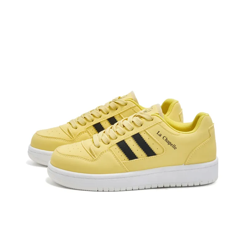 La Chapelle Low Top Skateboard Shoes Women's Yellow-2