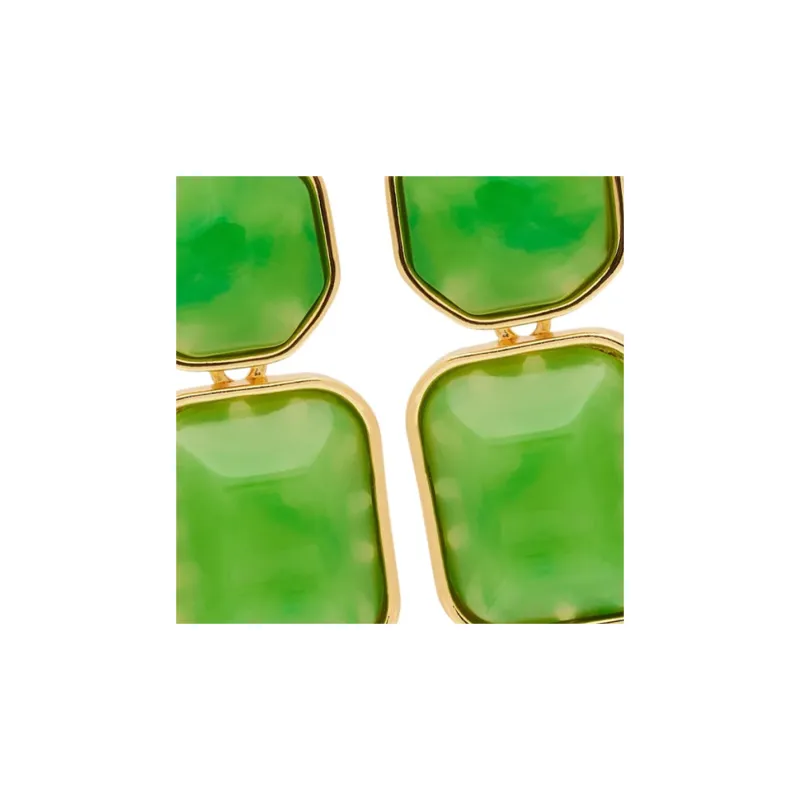 Kenneth Jay Lane Jade Drop Earrings-1