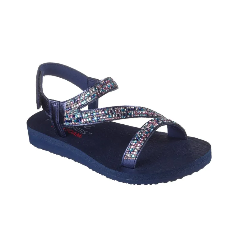 Skechers Meditation Roman Sandals Women's Blue-3