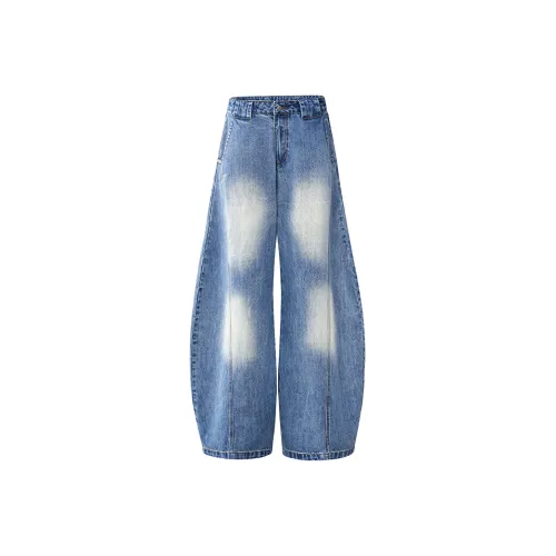 FOREST LIBRARY Jeans Unisex Vintage Blue