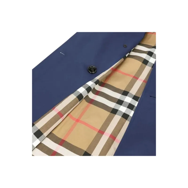 Burberry Trench Coat Women's Blue-4