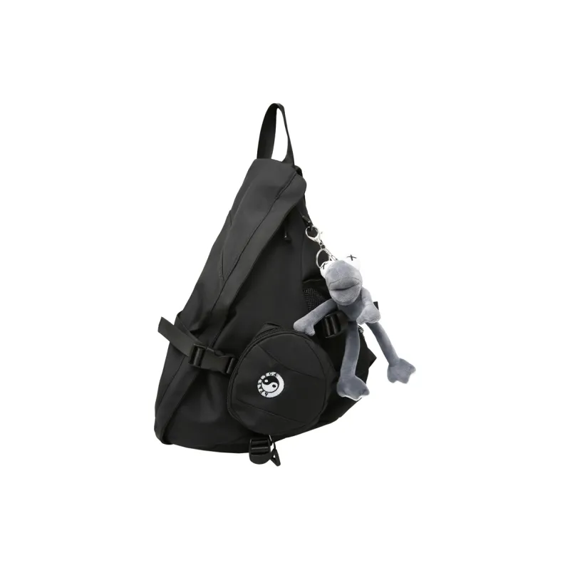 BUBM Nylon Sling Bag Unisex Black/grey/green/light Blue-0