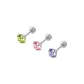 [Single]White Bird's Nest Zircon (Medical Titanium Steel)