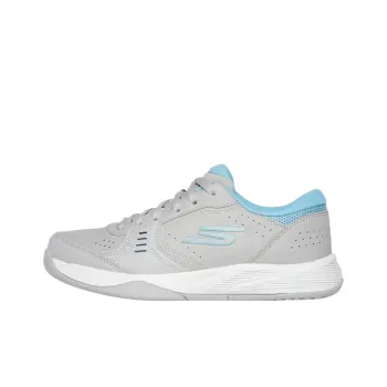 Skechers Viper Court Low Top Running Shoes Women's Gray Blue