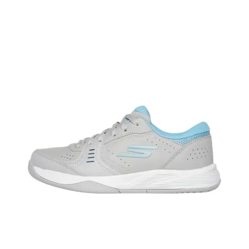 Skechers Viper Court Low Top Running Shoes Women's Gray Blue