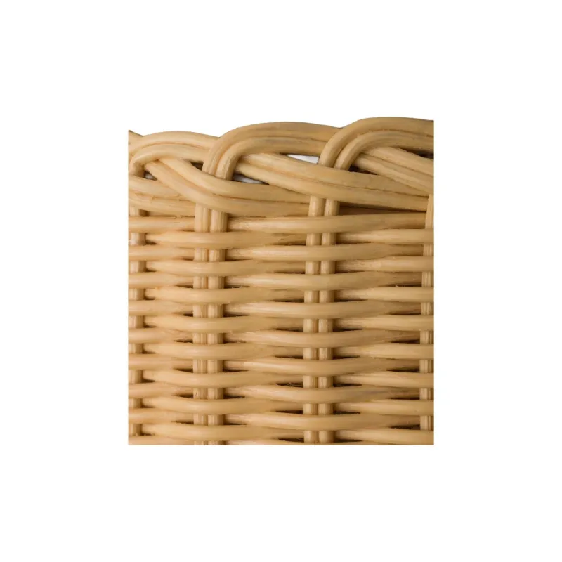 PRADA Rattan Tote Handbag Mini Women's White-5