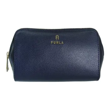 Furla Leather Clutch Women's Dark Blue