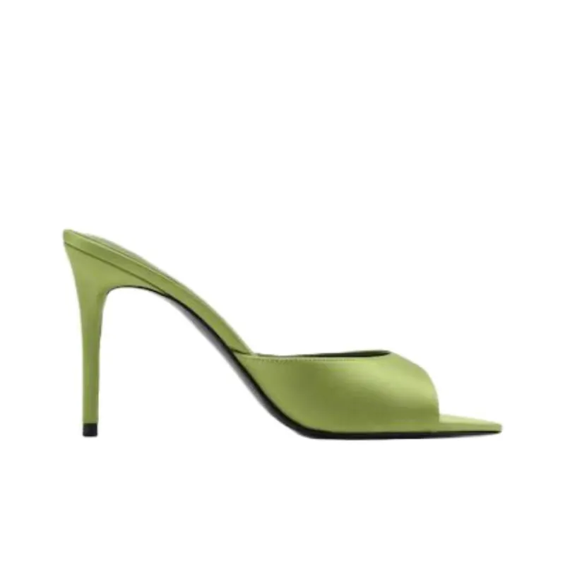 MANGO Abrasion Resistant Slide Slippers Women's Green-1