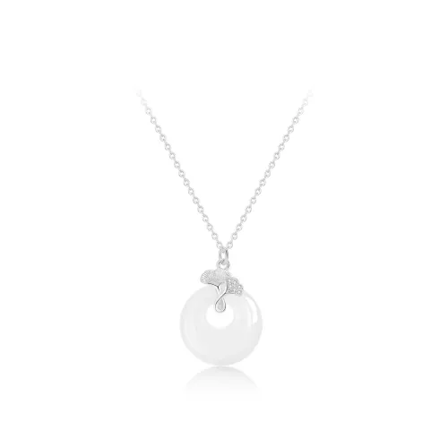 Love Link Chalcedony Jade Necklaces Women's