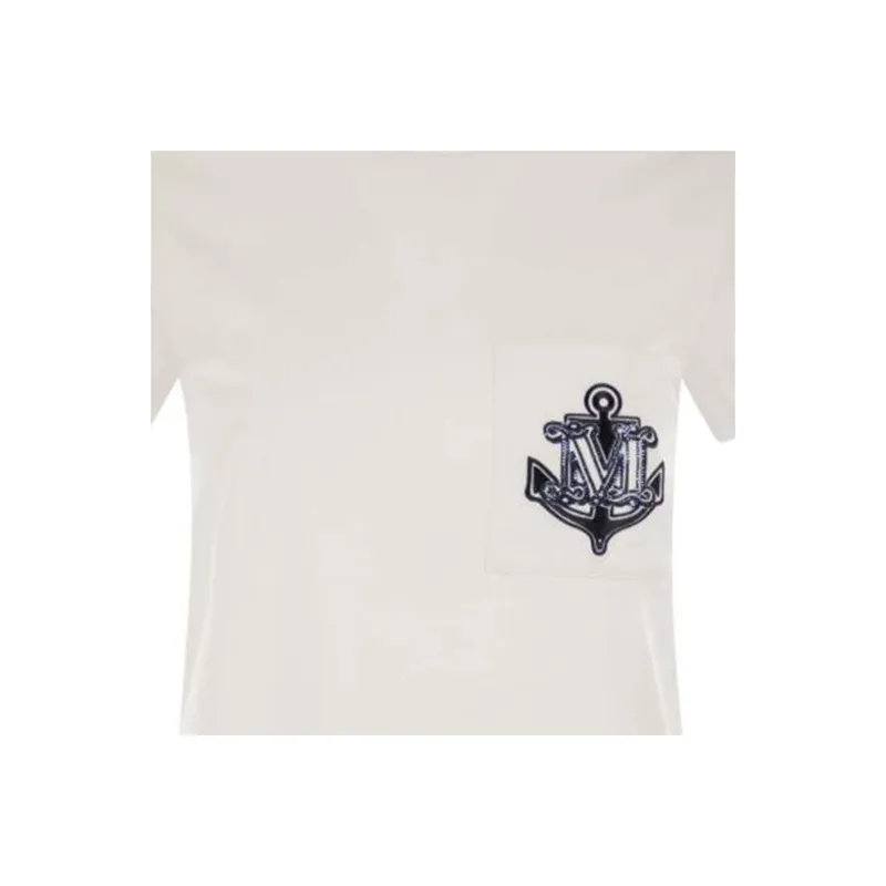 MaxMara Acacia Straight Hem Crewneck T Shirt-3