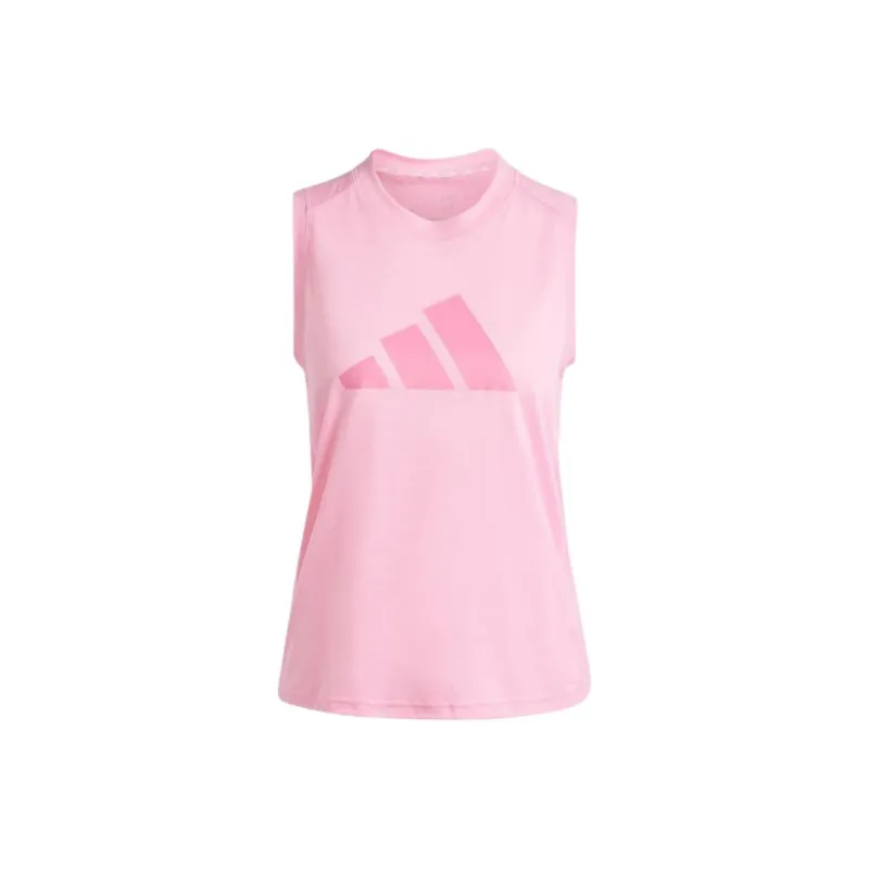 Adidas Women's Train Essentials Big Performance Logo Tank Top Bliss Pink/Pink Fusion-0