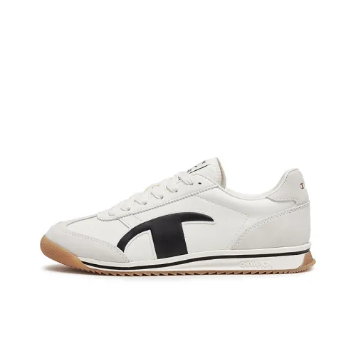 Champion Light Hop Jogging Balance Low Top Casual Shoes Men's Milk White/Black
