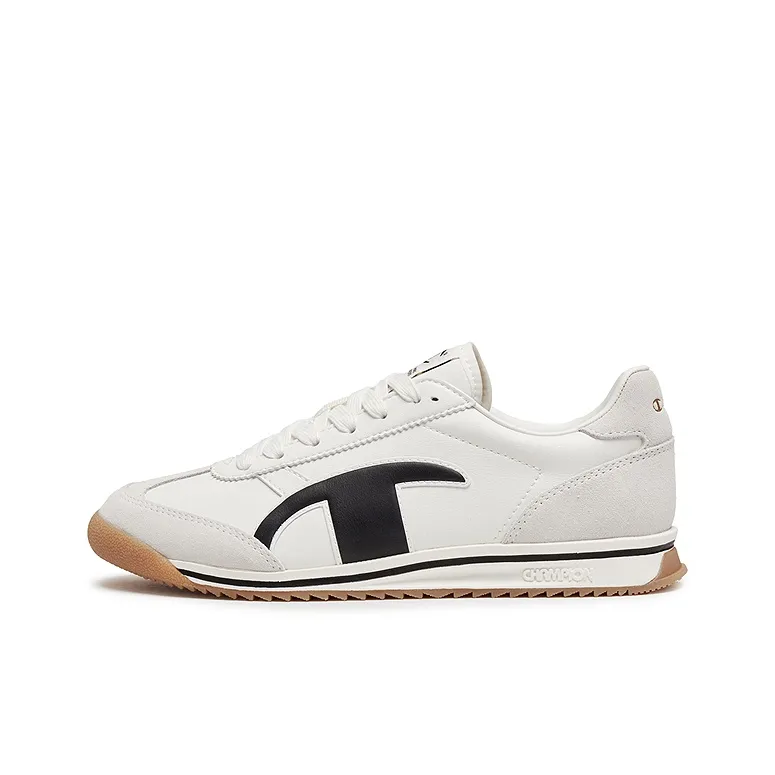 Champion Light Hop Jogging Balance Low Top Casual Shoes Men's Milk White/Black-0