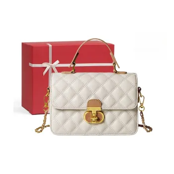CNNCOO Synthetic Leather Handbag Women's Ecru & Apricot