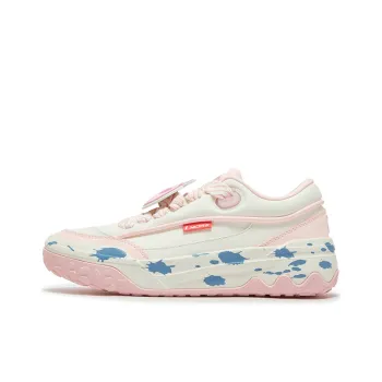361° Anti Slip Wear Resistant Low Top Skateboard Shoes Women's White Pink