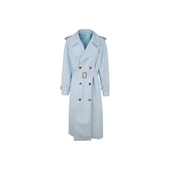 WARDROBE.NYC Trench Coat Women's Light Blue