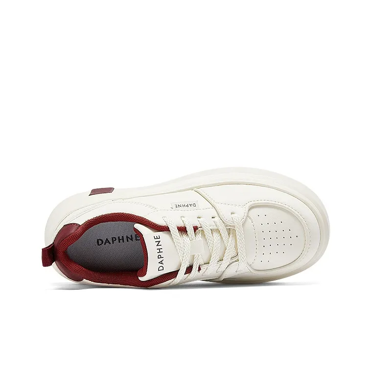 DAPHNE Low Top Skateboard Shoes Women's Red-5
