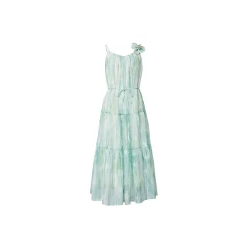 Hopeshow Long-Sleeved Dresses Women's Monet Garden 6A5