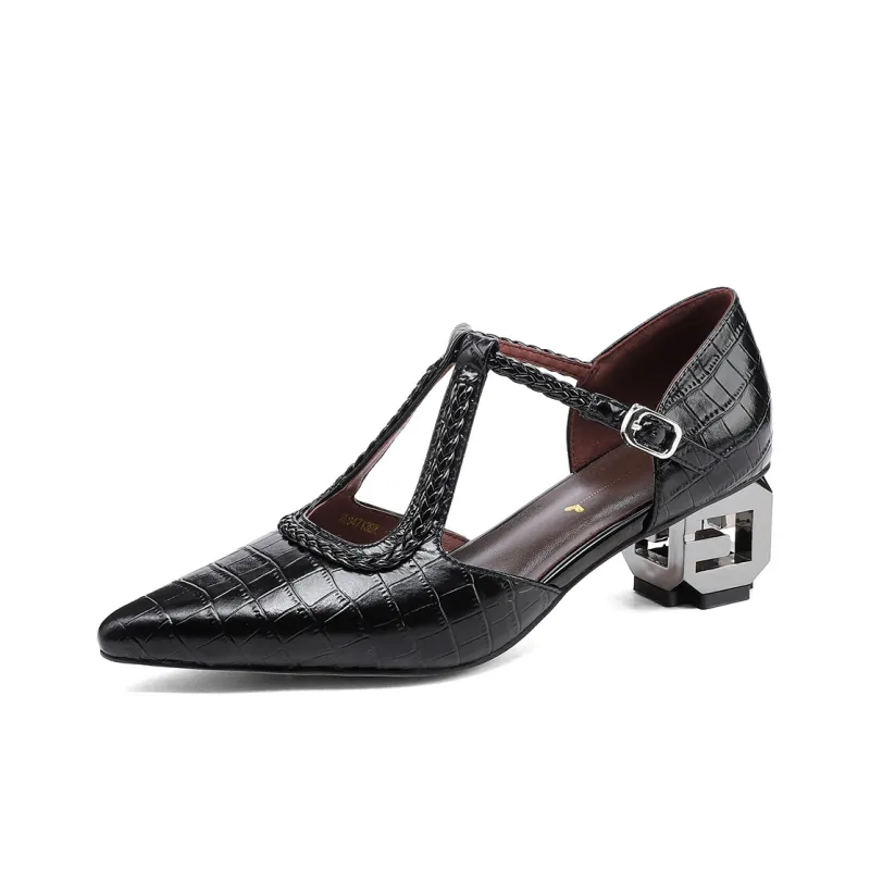 FMM Chunky Heel High Heels Women's-0