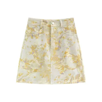 ACJL Denim Short Skirts Women's