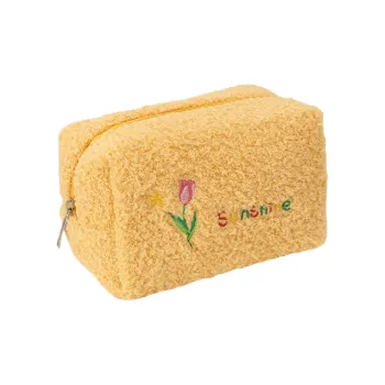 QEEDNS Cute Tulip, Portable Japanese Style, Minimalist Style Refreshing Makeup Bags