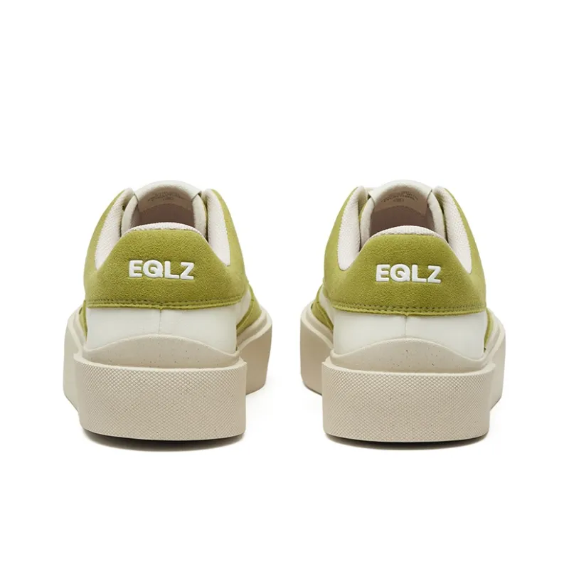 EQLZ EQUALIZER Fault 24 Cushioning, Wear Resistant Low Top Skateboard Shoes Unisex Avocado Green-3
