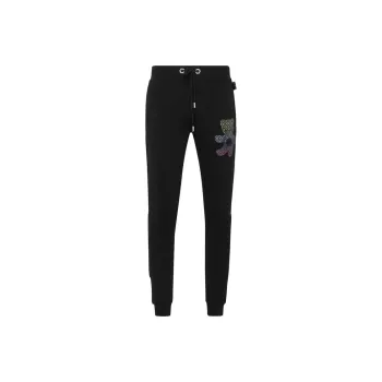 PHILIPP PLEIN SS23 Knitted Sweatpants Men's Black