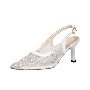 Zomila Casual Single Shoes Women's Ecru Heart