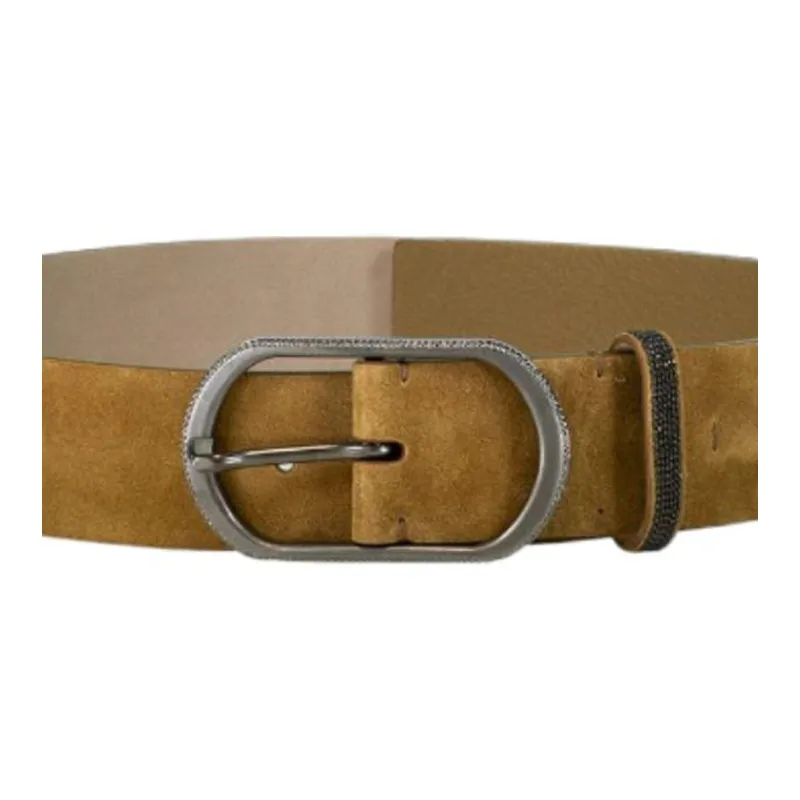 Brunello Cucinelli Suede Belt Women's Brown -2