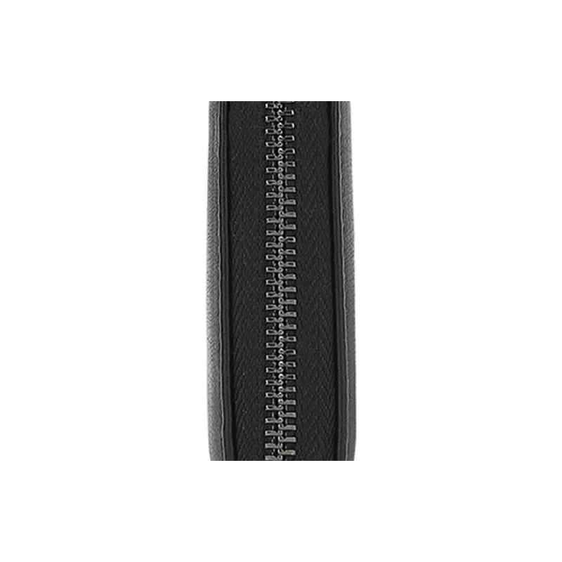 Mulinsen PU Wallet Regular Men's Carbon Fiber Texture/Plain Weave/Cross Grain-3