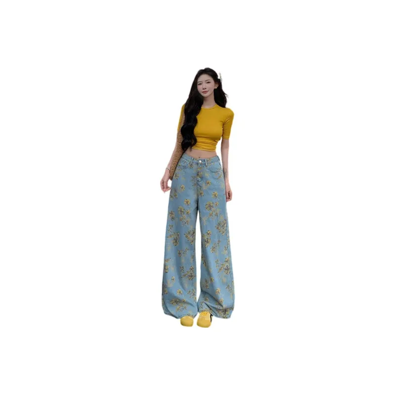 Olivia Share777 Jeans Women's Blue Print-0