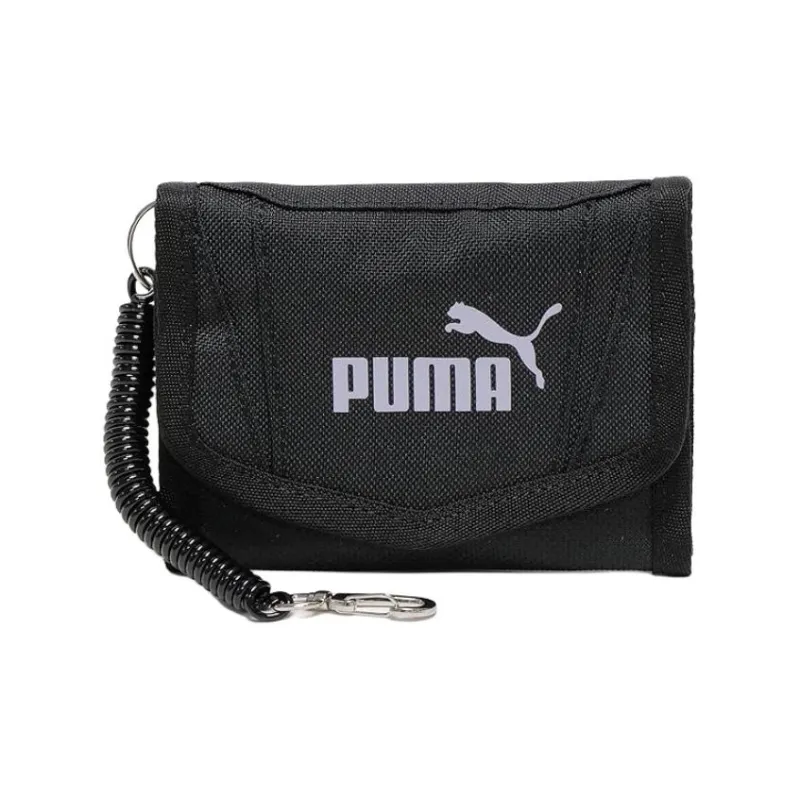 PUMA ACTIVE Polyester Wallet Unisex Black Gray-0