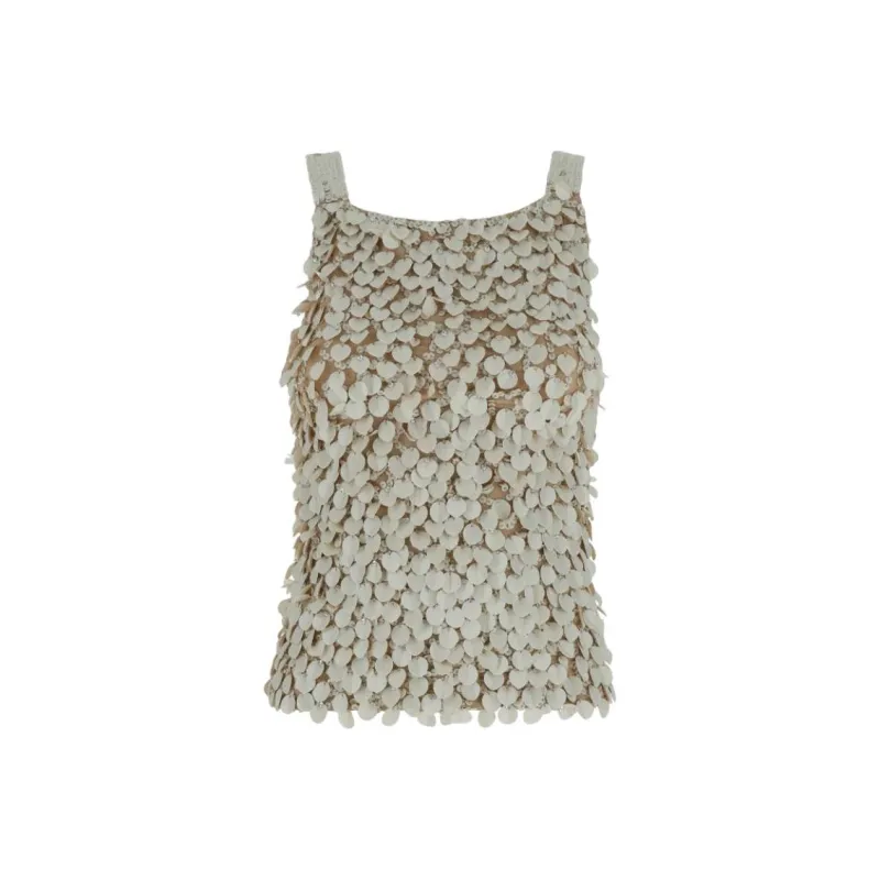 PAROSH Camisole Women's Beige Umber-0