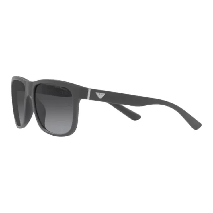 EMPORIO ARMANI Plastic Square Sunglasses Men's Gray-0