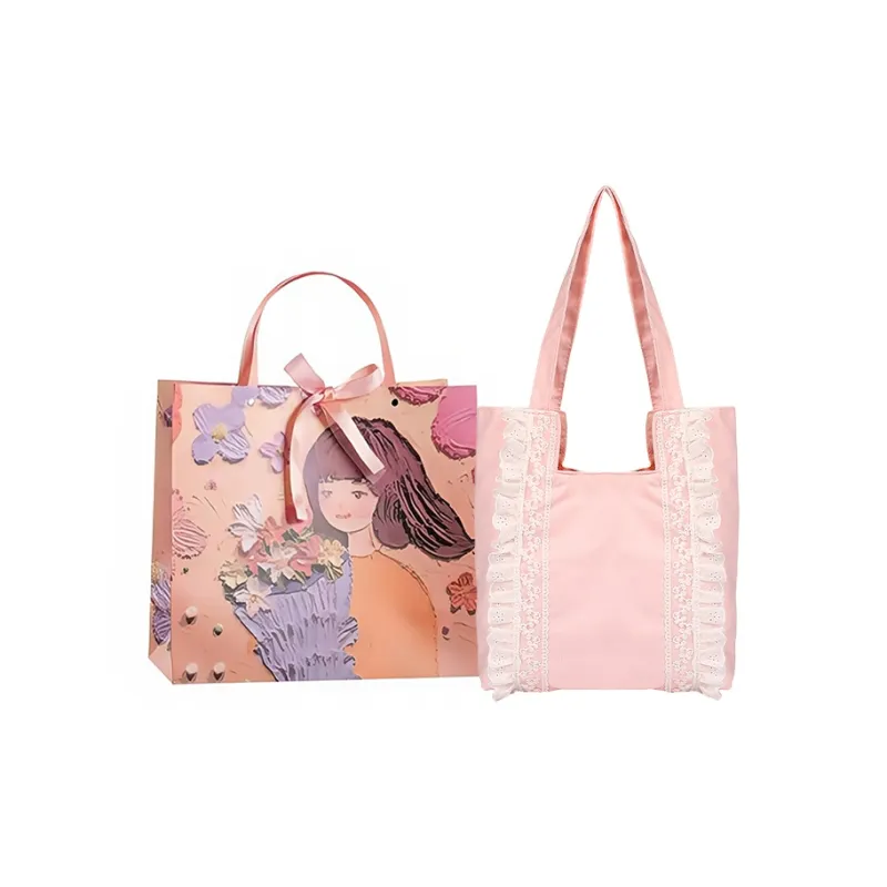 PARK DANCE Canvas Bag, Shoulder Bag Regular Women's Multicolor-8