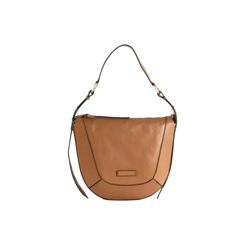 THE BRIDGE Leather Shoulder Bag Women's Brown-0