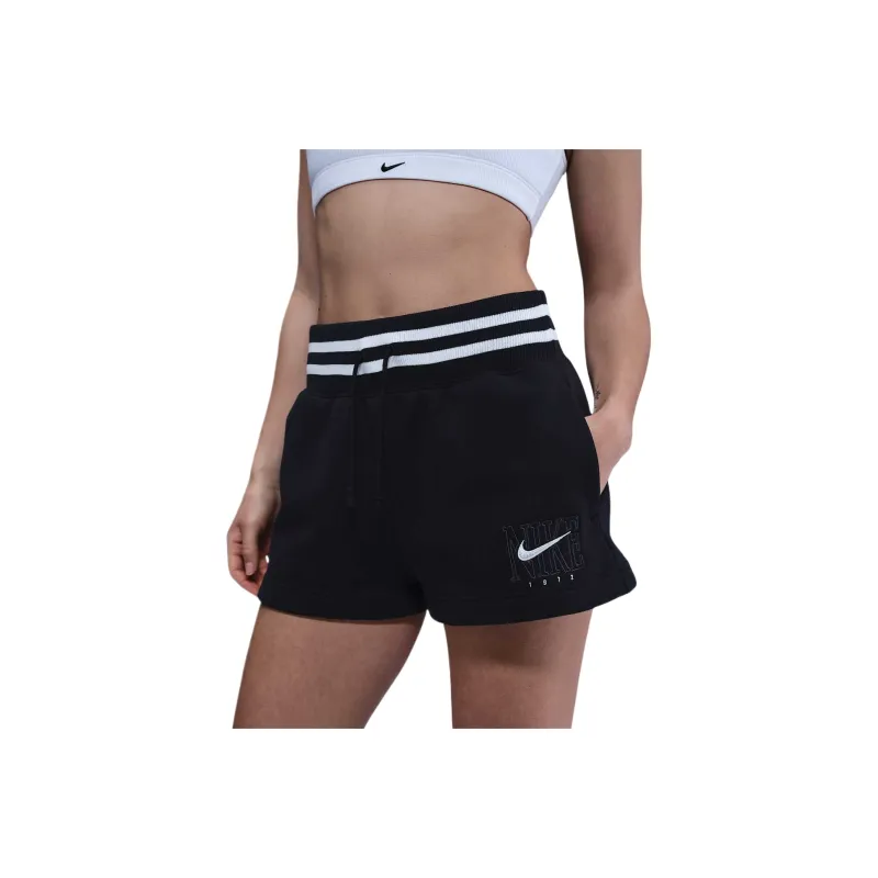 Nike Sportswear Phoenix Fleece Women's High Waisted Loose Graphic Shorts-0
