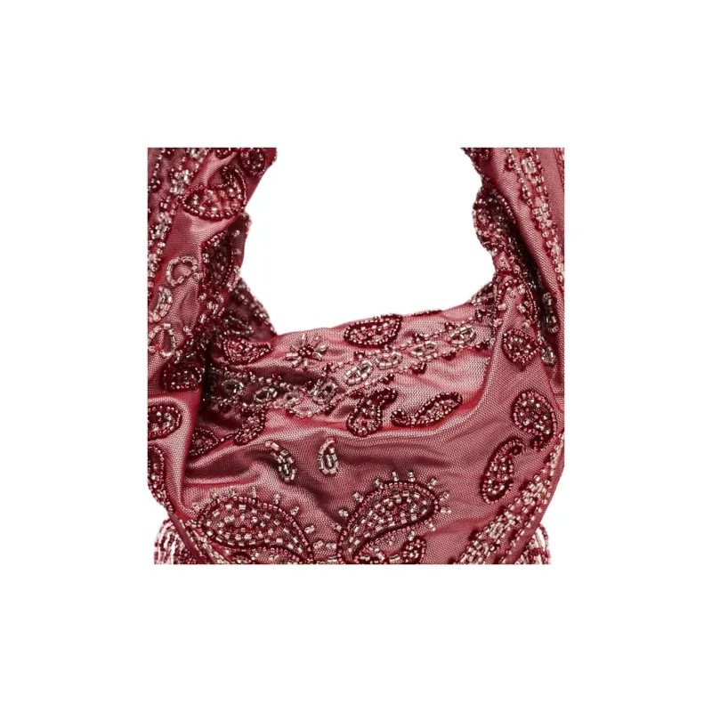 ZARA Polyester Shoulder Bag Small Size, Medium Size Women's Red-4