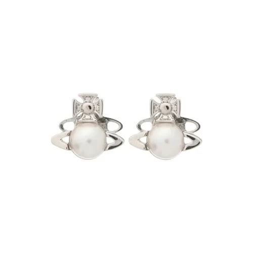 Vivienne Westwood Brass Earrings Unisex Silver
